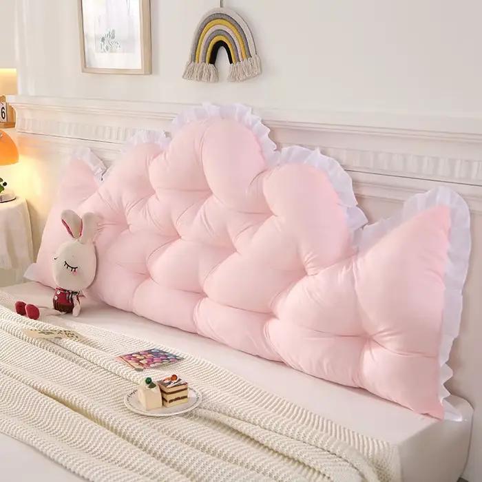 Coussin de tête de lit en dentelle, style nordique, ne nécessitant pas de démontage ni de lavage, protection lombaire pour tatami, sac souple