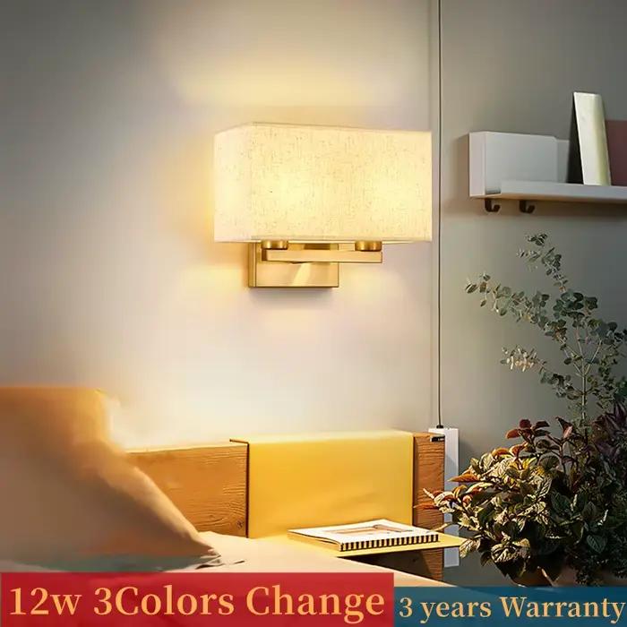 Applique Murale Moderne à LED de 12W, Luminaire Décoratif d'Nik, Style Nordique, Idéal pour une Chambre à Coucher, un Salon, un Couloir ou un Couloir