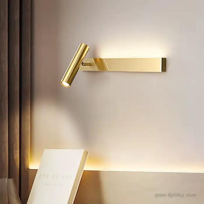 Applique murale en cuivre pour chambre à coucher