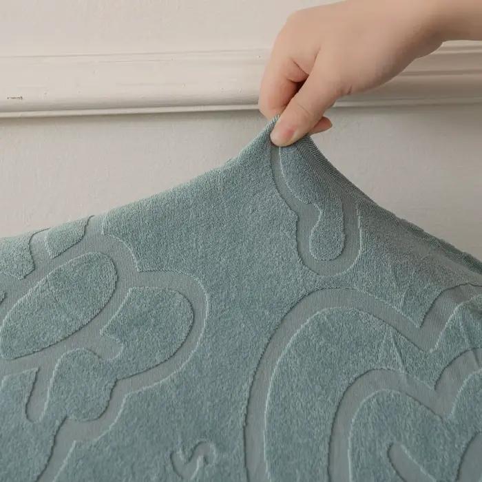 Housse de tête de lit en molleton extensible Jacquard