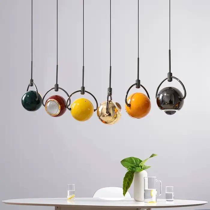 Lampe suspendue en frêne au design nordique simple