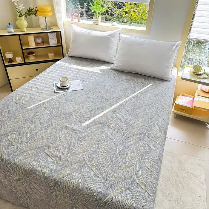 Un drap imprimé, literie respirante douce et confortable pour chambres à coucher
