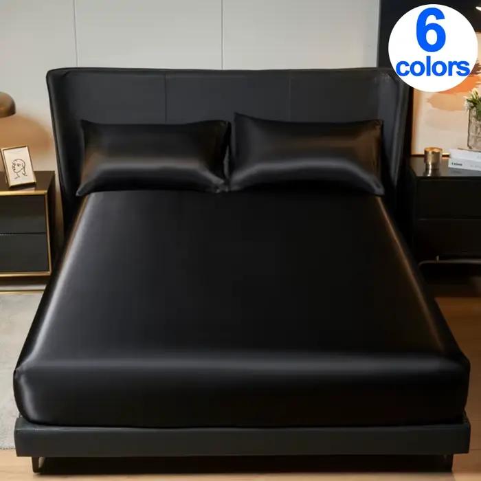 Drap-housse élégant en satin - Luxueux hauteur 35 cm
