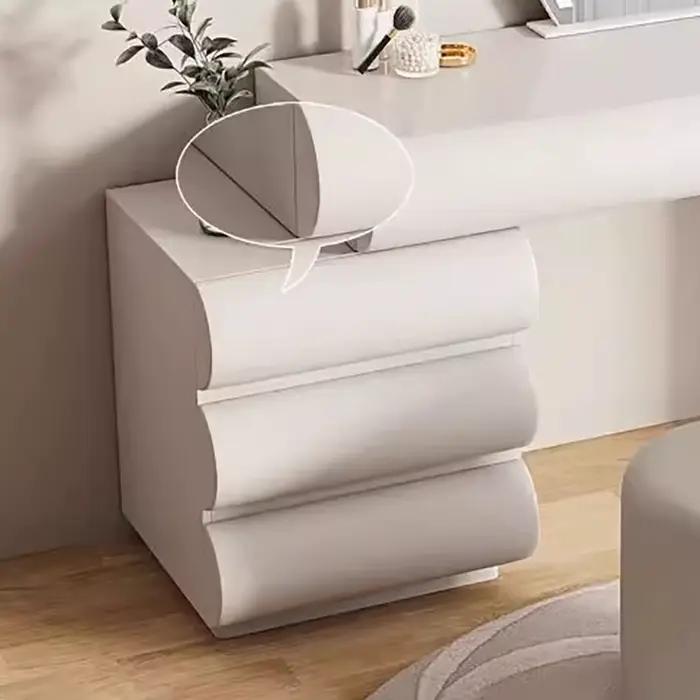 Table de maquillage élégante de style nordique avec tiroirs