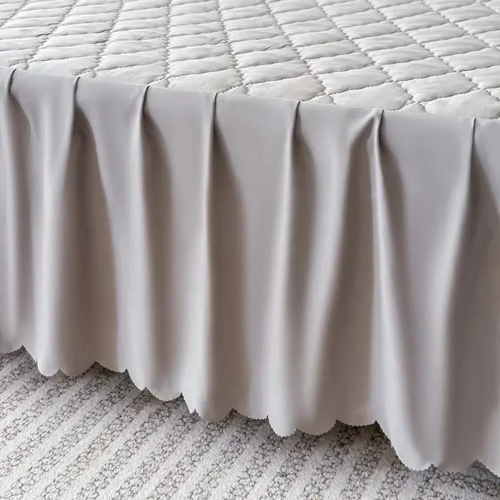 Jupe de lit imperméable matelassée