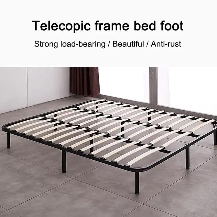 Pieds de lit extensibles réglables avec cadre de rangée réglable