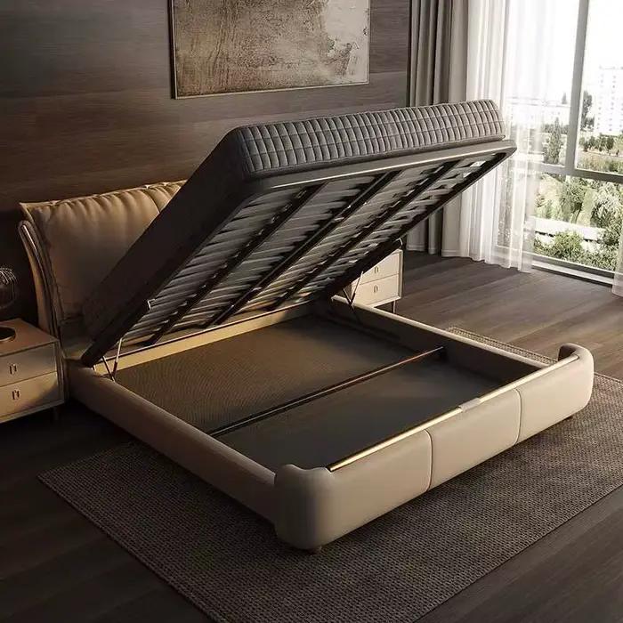 Cadre De lit moderne princesse Beige