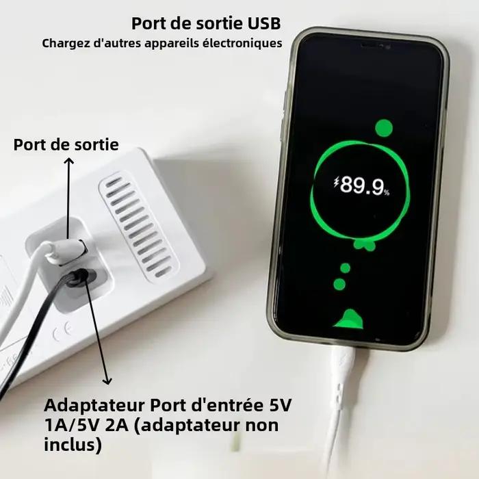 Réveil numérique alimenté par USB