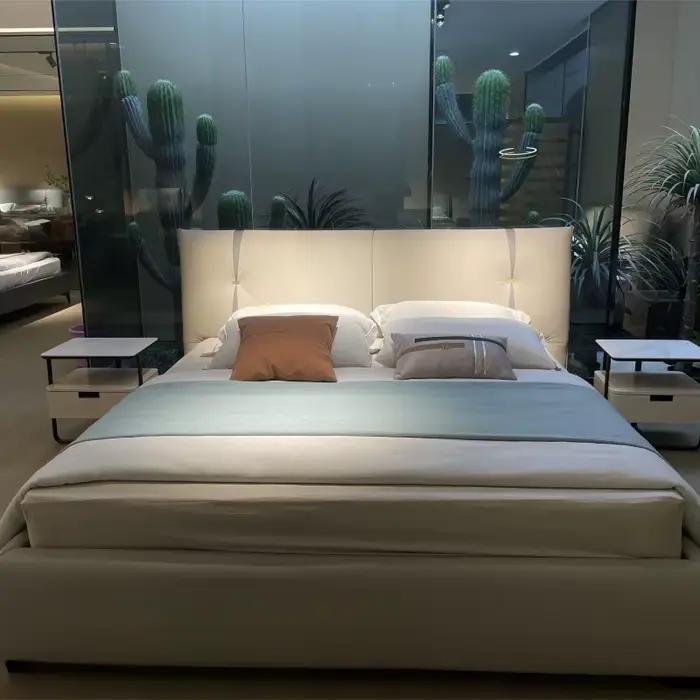 Lit en cuir de luxe italien Super King Size