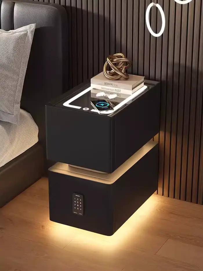 Table de chevet intelligente créative avec chargement sans fil