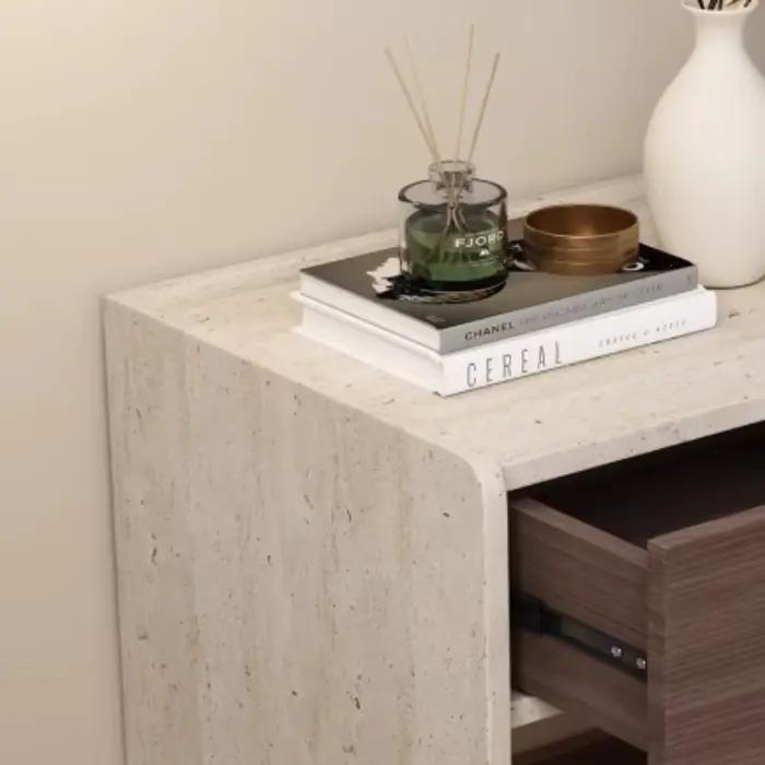 Tables de chevet rétro intelligentes pour chambre à coucher avec lampe