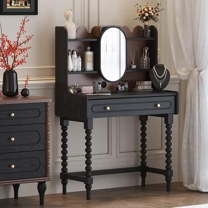 Grande coiffeuse de luxe au Design populaire moderne avec miroir et tiroirs