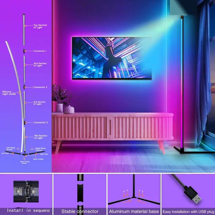 Lampadaire RVB avec musique