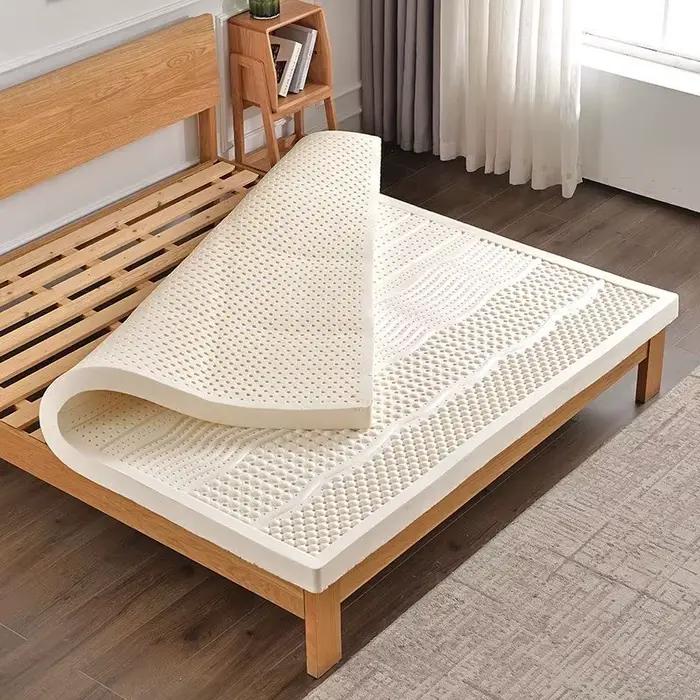 Matelas en latex royal thaïlandais, mousse à mémoire de forme, caoutchouc naturel, matelas pour la maison, coussin en caoutchouc pur avec housse, matelas en latex pliable pour chambre à coucher