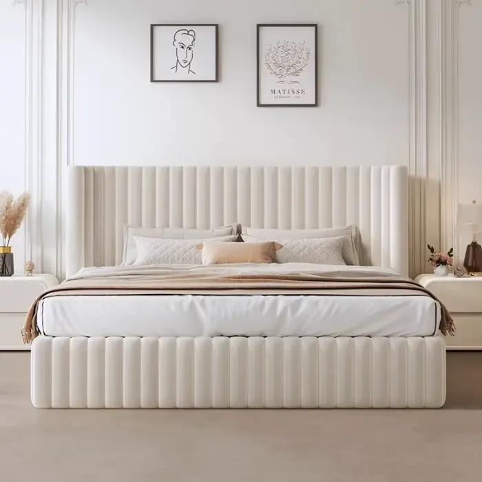 Lit de chambre de fille princesse Simple traduction lit de rangement Double moderne Cama Matrimonio multifonctionnel maison accessoires