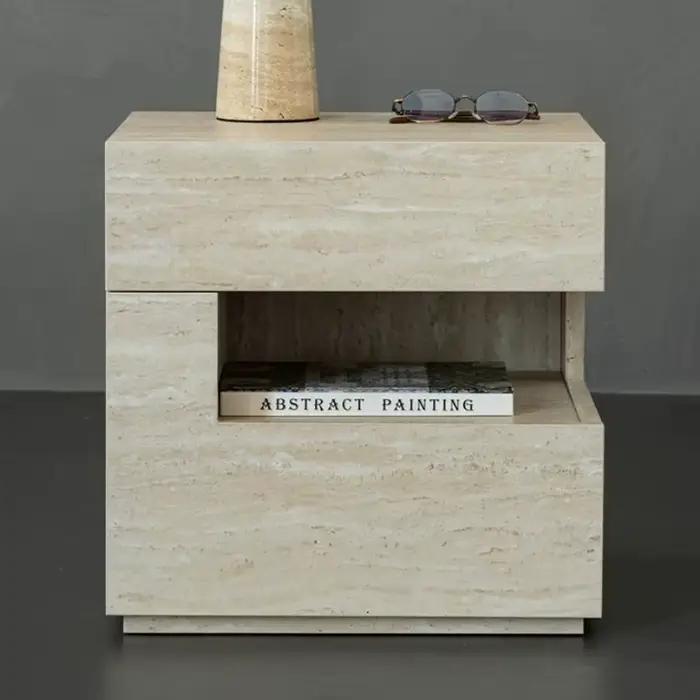Table de chevet tendance de luxe moderne avec rangement