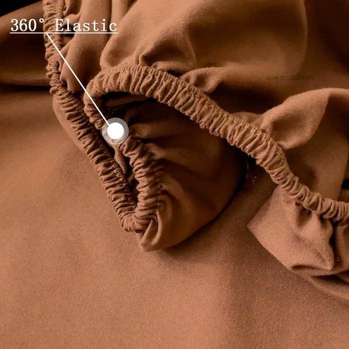Drap-housse en coton 90x200 160x200cm avec bandes élastiques