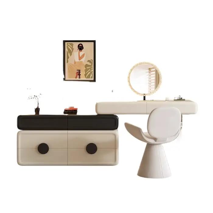 Coiffeuse esthétique légère ronde de luxe chambre