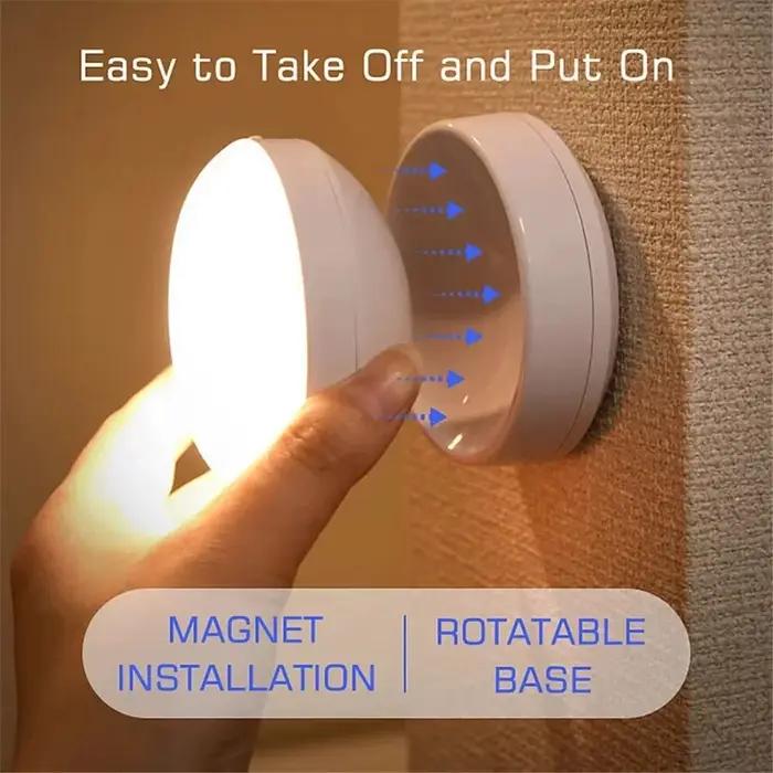 LED veilleuse USB charge intelligente Induction humaine pour armoire de chevet maison garde-robe éclairage capteur de mouvement lumière lampe à LED