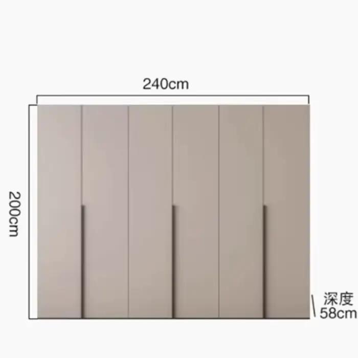 Armoires de chambre nordiques de luxe avec rangement pour vêtements
