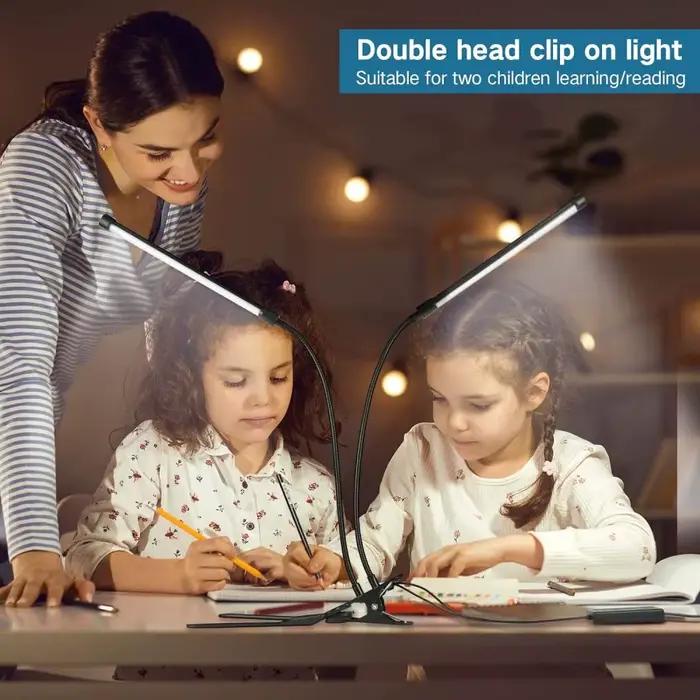 Lampe de bureau LED à Double/simple tête