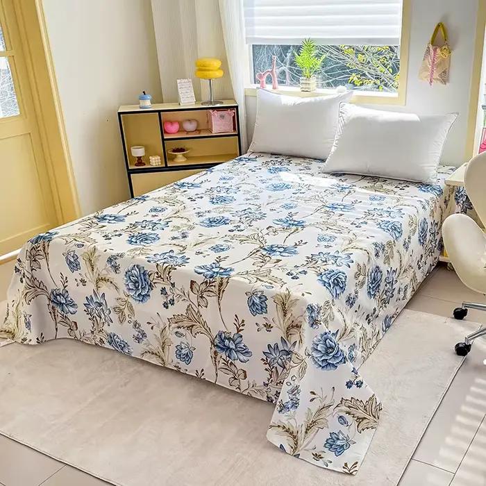Un drap imprimé, literie respirante douce et confortable pour chambres à coucher