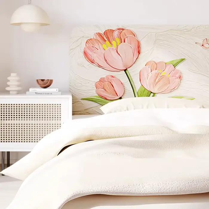 Coussin en peluche décoration chambre lit dossier housse de tête de lit