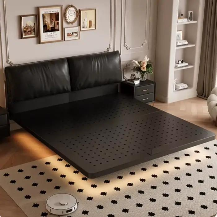 Tables De chevet têtes De lit Multifonction Unique cadre De luxe lit King dormir Camas De Matrimonio dortoir meubles De maison
