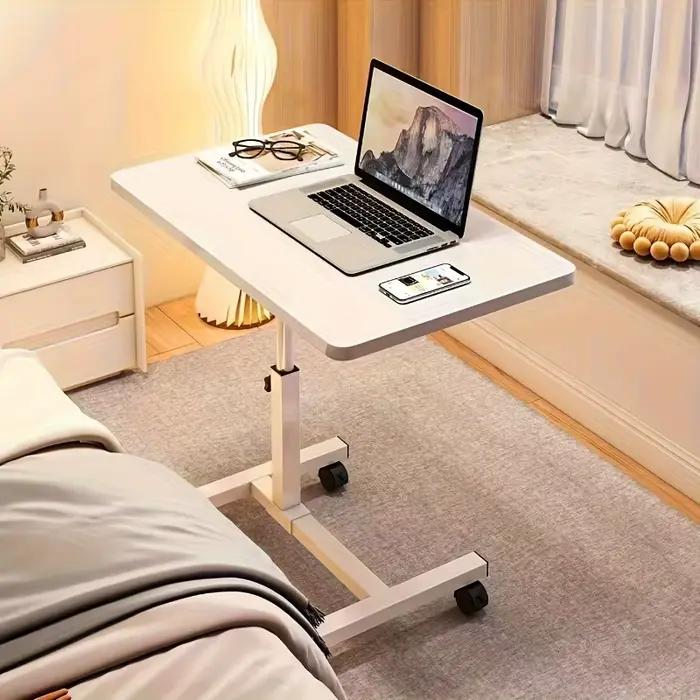Table de chevet multifonctionnelle avec hauteur réglable et design supérieur rotatif – Convient pour dortoir et usage domestique