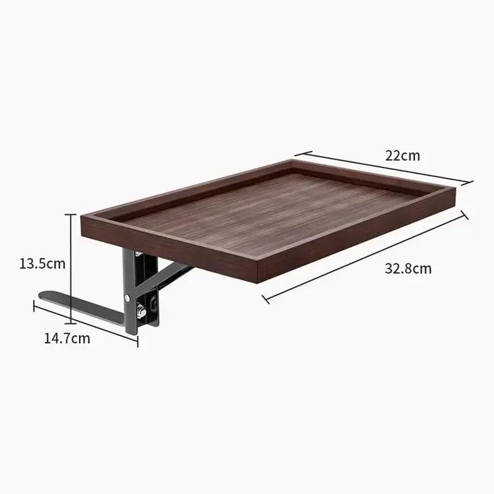 Table de chevet pliante en bois massif