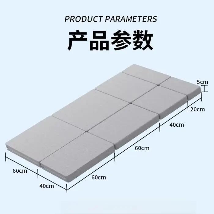 Lit de camping pliable portable avec matelas pour voiture
