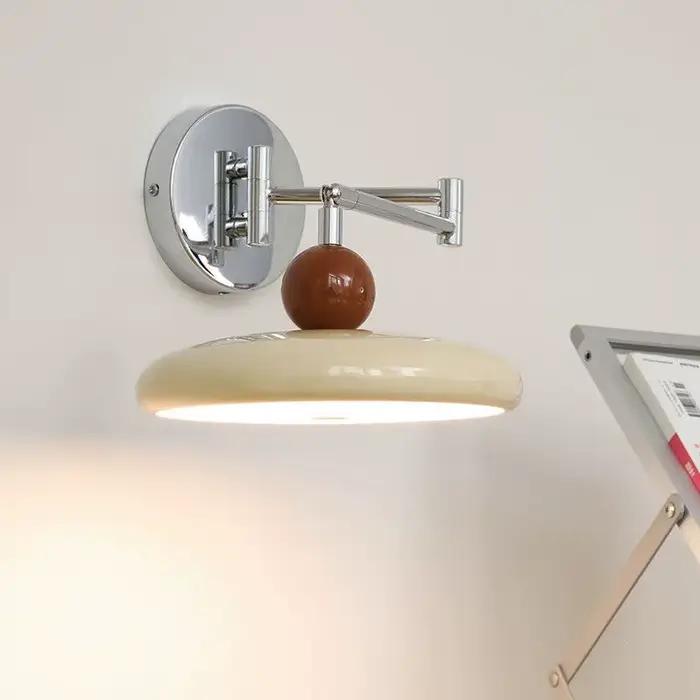 Lampe murale à bras articulé LED pour chambre à coucher