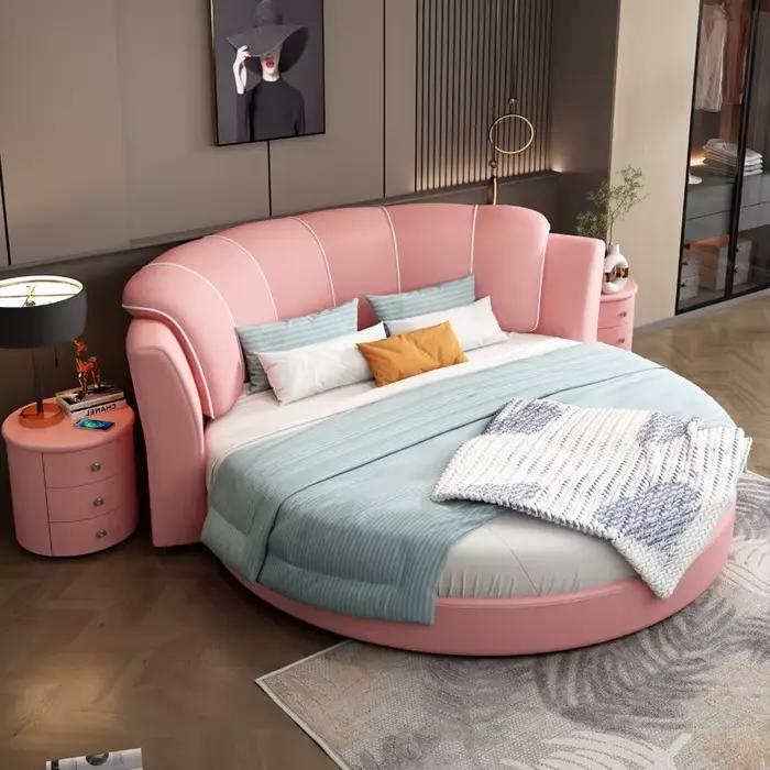 Cadres de lit blancs élégants Queen Low sans matelas