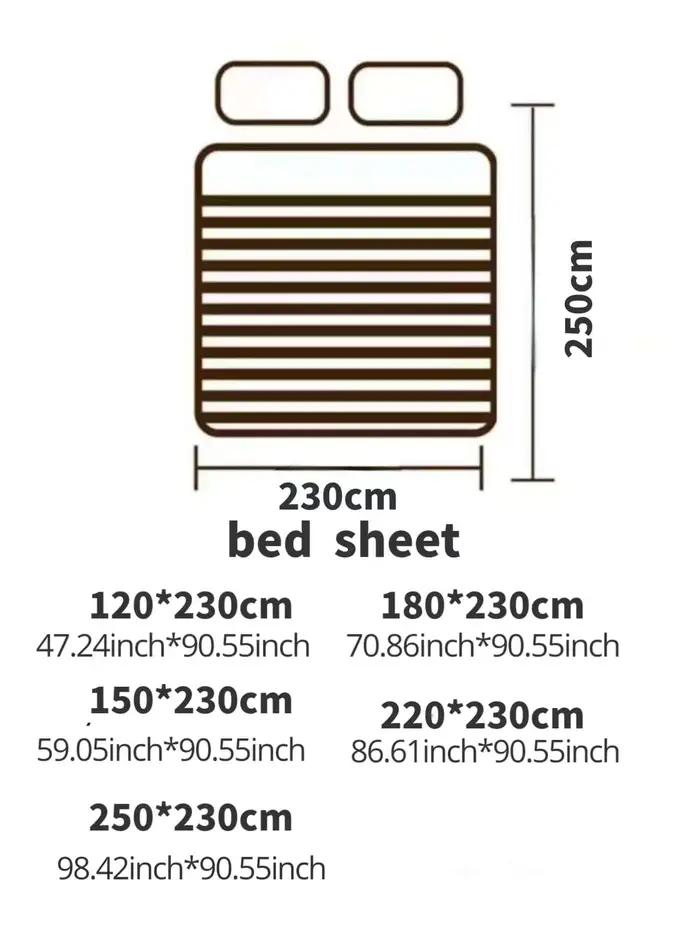 Un drap de lit simple (sans taie d'oreiller ou noyau)