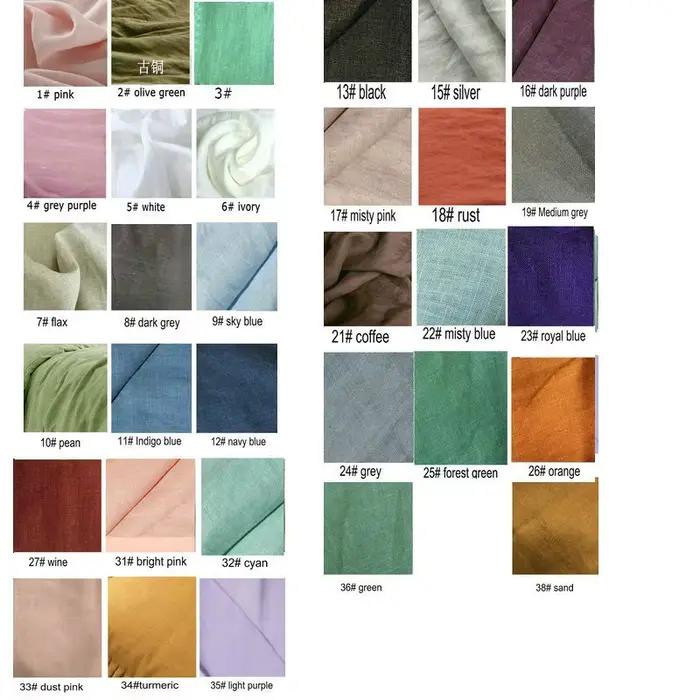 Parure de lit en tissu de lin français