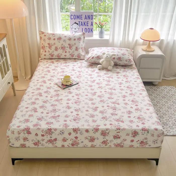 Ensemble de draps de lit à fleurs