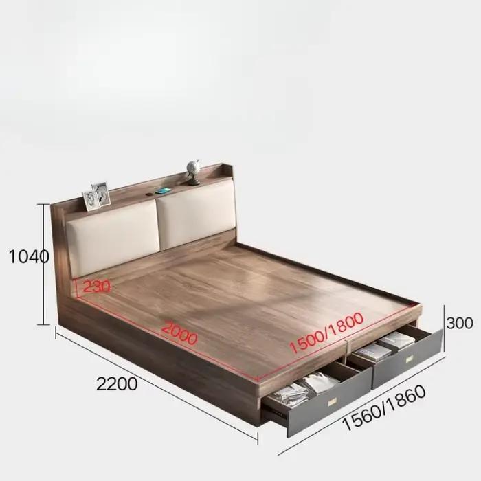 Tête de lit rembourrée minimaliste