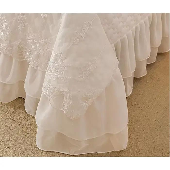 Drap de lit matelassé épais blanc