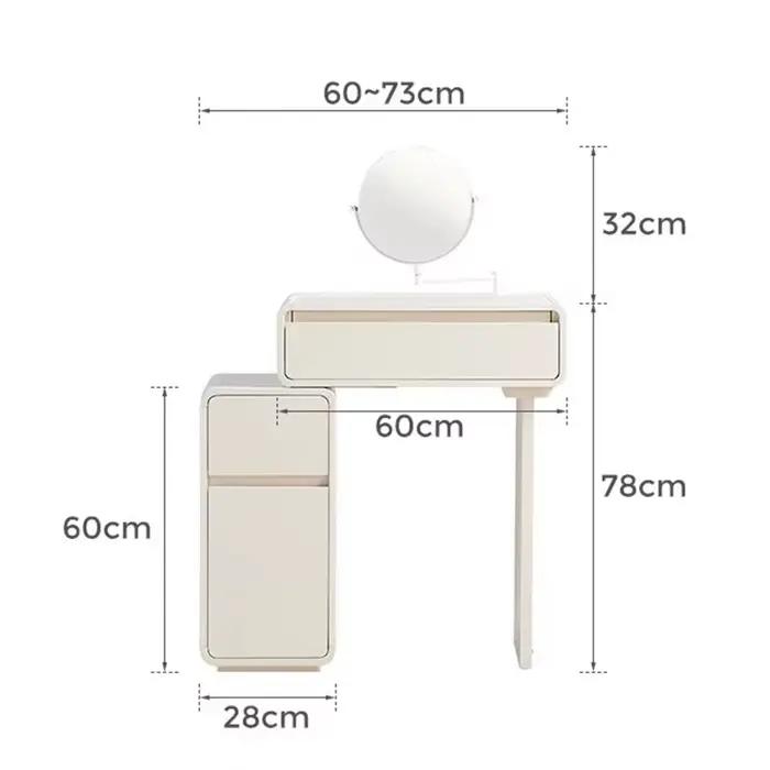 Rattan filles Coiffeuse nordique Vintage chambre Luxe