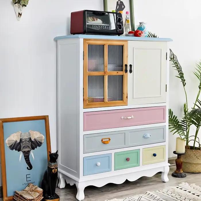 Armoire De Salon sur pied anti-poussière Cube multi-usages maison classeur entrée américaine Muebles