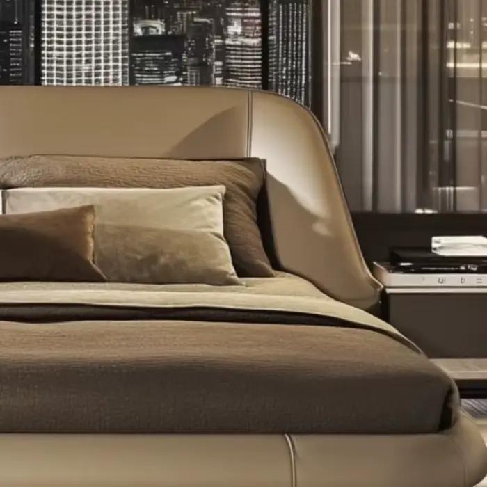 Cadre de lit King Size européen élégant