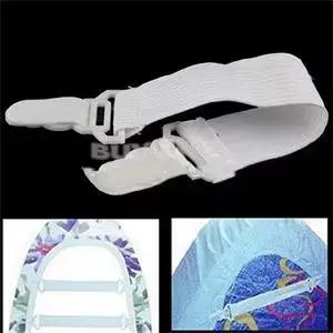 4 Pièces Drap De Lit Blanc Housse De Matelas Couvertures Pinces clip de fixation Élastique fermetures Ensemble