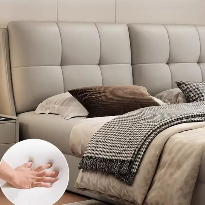 Reine rangement lit chambre King Size Double cadre moderne tête De lit luxe dormir Camas De dortoir accessoires pour la maison