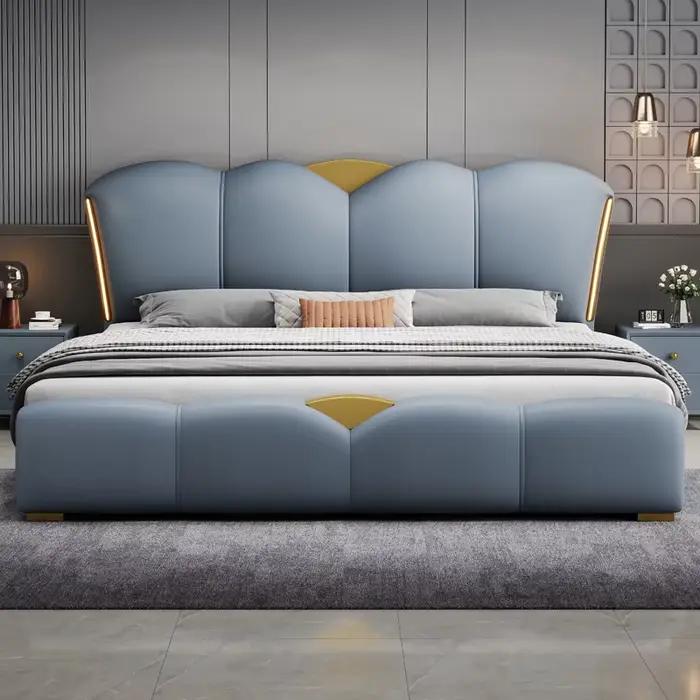 Chambre tiroir lit double Table de chevet princesse lit de couchage rangement salon cadre Muebles Para El Hogar maison accessoires