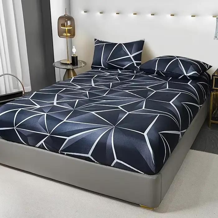 Drap-housse en microfibre imprimé léopard sauvage – Confort