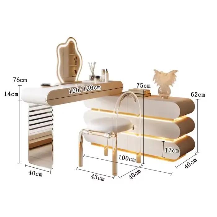 Style bijoux coiffeuse organisateur rangement ornements nordique