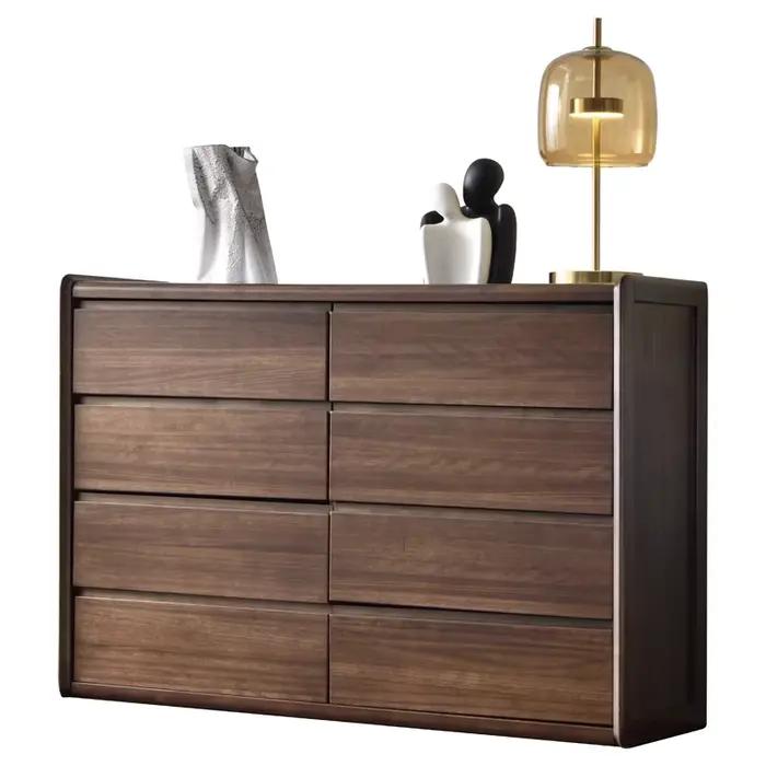 Armoire moderne en bois de noyer avec tiroirs