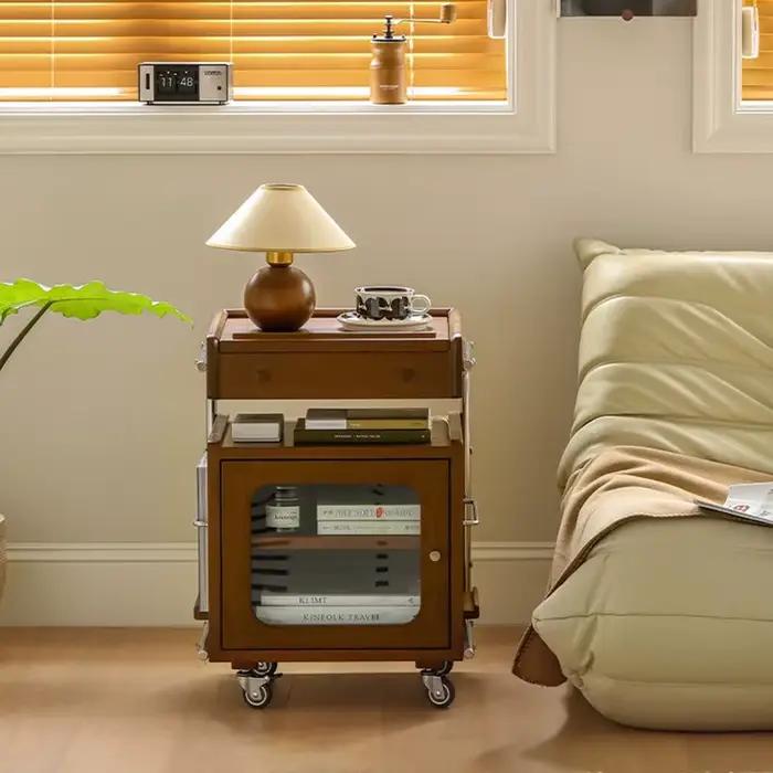 Table De chevet De luxe moderne Mobile sur roulettes