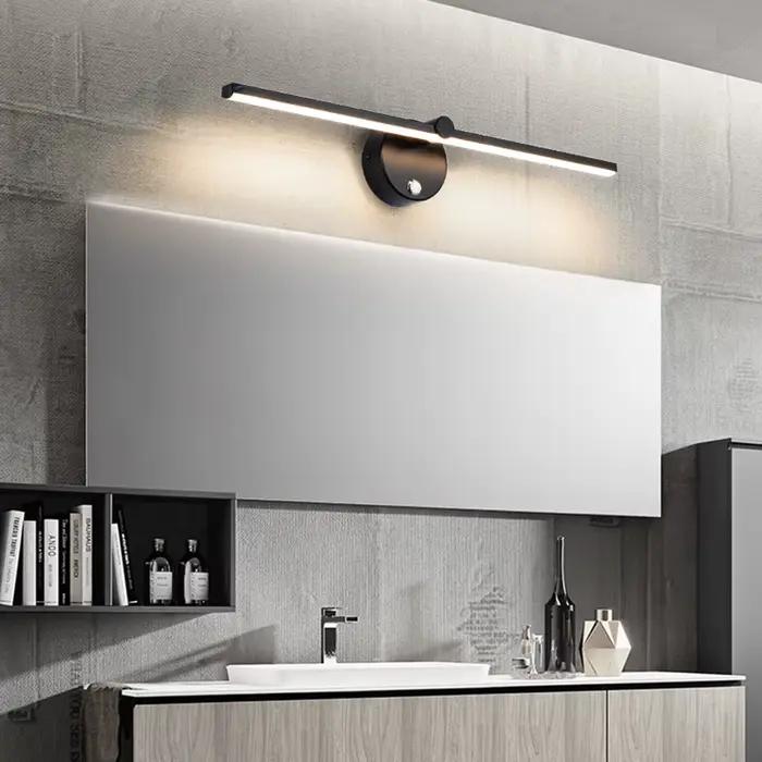 Applique murale de chevet 330 ° Rotatif réglable Angle de lumière intérieur mur LED lampe chambre miroir vanité lumière AC110V/220V