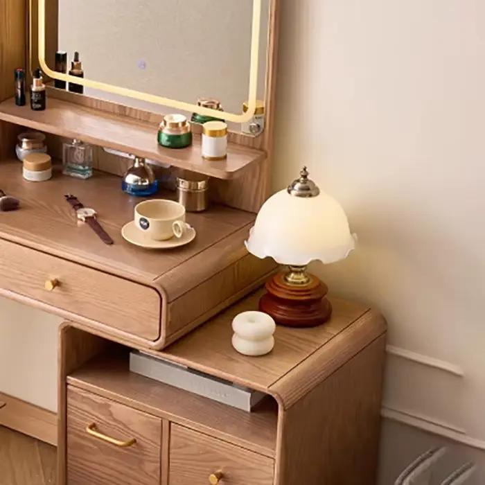 Table de Coiffeuse Vintage du milieu du siècle avec tiroir